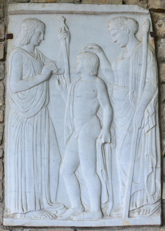 Altorilievo, sec. XIX, in marmo,