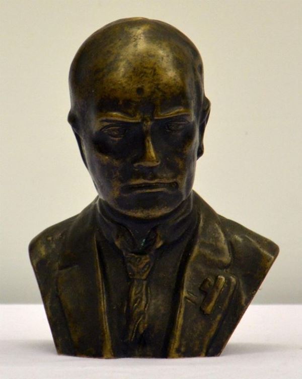 Scultura, prima met&agrave; sec. XX, in bronzo,