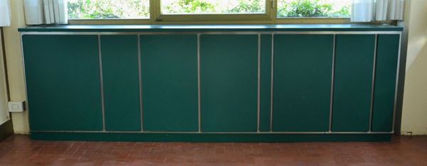 Credenza, anni 70, in metallo e legno