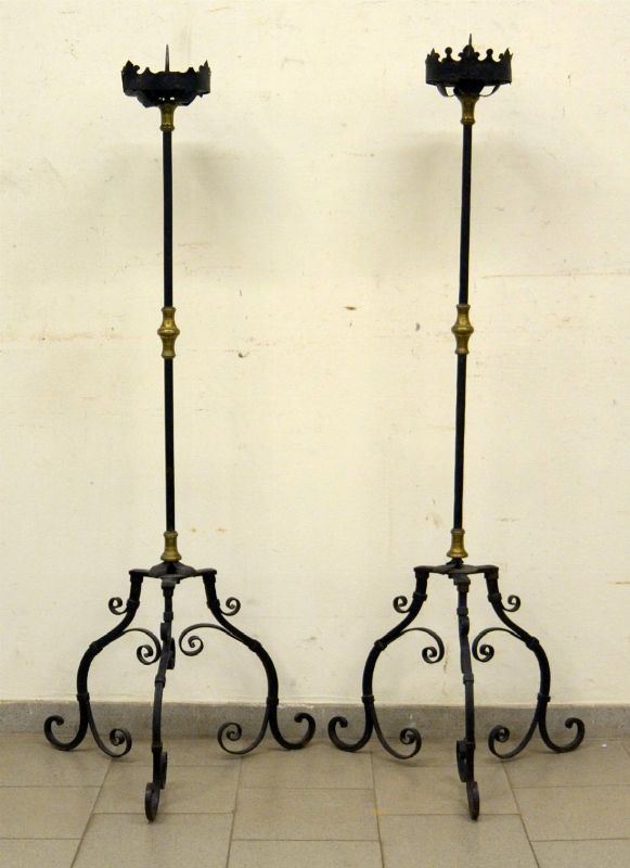 Coppia di torcere, Italia centrale, sec. XVII,