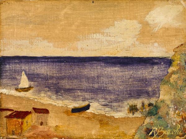 Scuola del sec. XX  - Asta GIOIELLI, ARREDI, DIPINTI E OGGETTI D'ARTE - Poggio Bracciolini Casa d'Aste