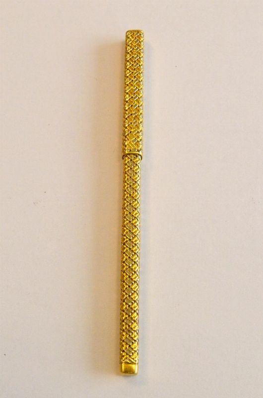 PENNA BIRO IN ORO GIALLO E ORO BIANCO