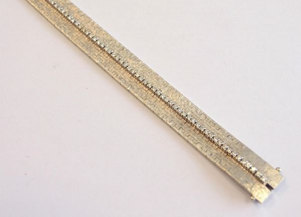 BRACCIALE IN ORO BIANCO E DIAMANTI
