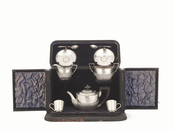 SERVITO DA CAFF&Egrave;, MADRAS (ATTUALE CHENNAI-INDIA), FINE SECOLO XIX, ARGENTIERE T.K. TAWKER &amp; SONS