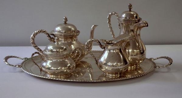 SERVITO DA TE'&nbsp; E CAFFE', SEC. XX  - Asta MOBILI, DIPINTI, OGGETTI D'ARTE E GIOIELLI - Poggio Bracciolini Casa d'Aste