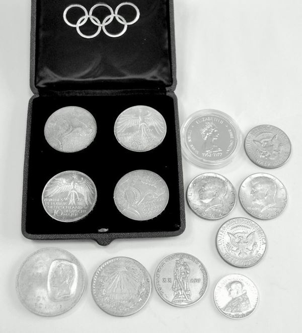 QUATTRO MONETE IN ARGENTO