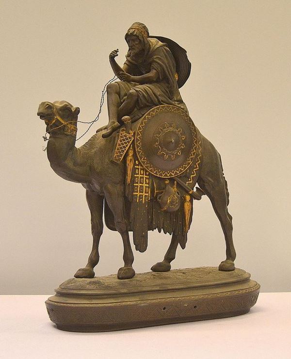 Scultura, inizi sec. XX, in metallo,