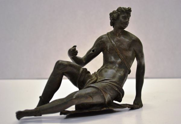 STATUINA IN BRONZO, SECOLO XIX