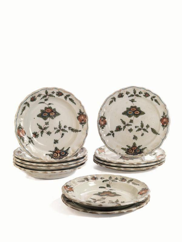 ASSORTIMENTO, BASSANO, MANIFATTURA ANTONIBON,ULTIMO QUARTO SECOLO XVIII 