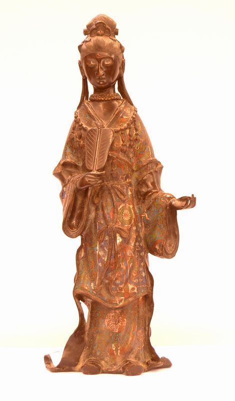 Scultura, Cina, sec. XIX, in bronzo,