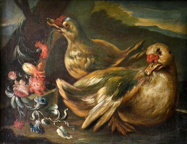 Scuola italiana, sec. XVIII  - Asta MOBILI, DIPINTI, OGGETTI D'ARTE E GIOIELLI - Poggio Bracciolini Casa d'Aste