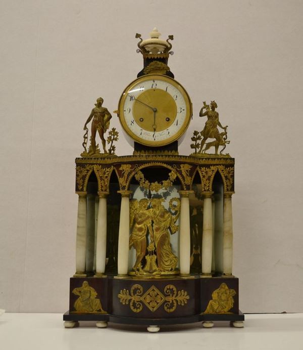 OROLOGIO DA CAMINO, VIENNA, SECONDA MET&Agrave; SECOLO XIX