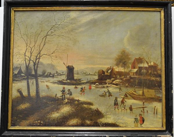 Scuola del Nord Europa, sec. XVIII  - Asta MOBILI, DIPINTI, OGGETTI D'ARTE E GIOIELLI - Poggio Bracciolini Casa d'Aste