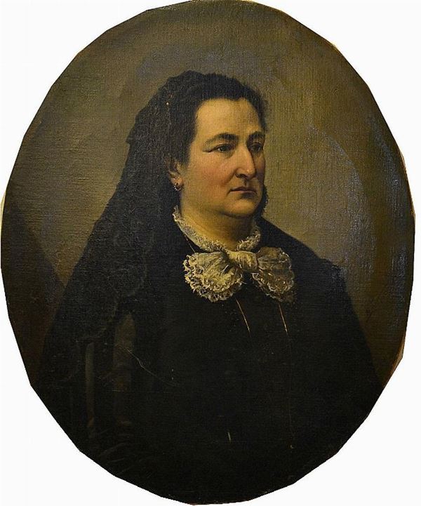 Scuola italiana, fine sec. XIX  - Asta MOBILI, DIPINTI, OGGETTI D'ARTE E GIOIELLI - Poggio Bracciolini Casa d'Aste