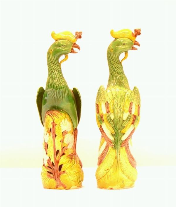 Coppia di volatili, Cina, sec. XX,