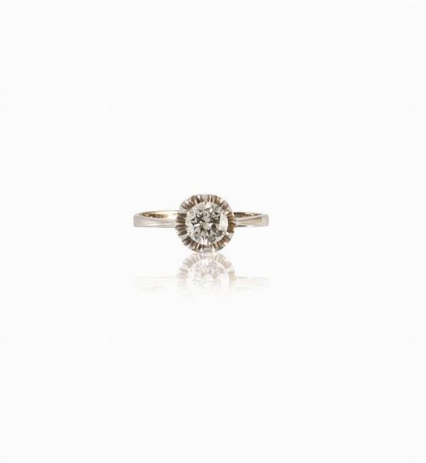 ANELLO IN ORO BIANCO E DIAMANTE
