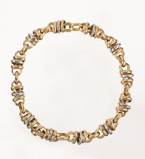 COLLANA IN ORO GIALLO E ORO BIANCO