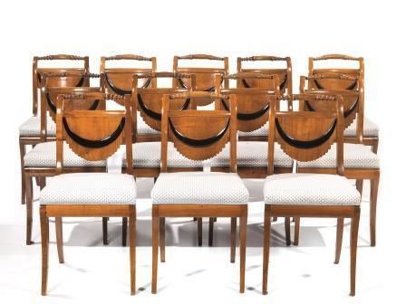 DODICI SEDIE E DUE POLTRONE, IN STILE BIEDERMEIER&nbsp;&nbsp;&nbsp;&nbsp;&nbsp;&nbsp;&nbsp;&nbsp;&nbsp;&nbsp;&nbsp;&nbsp;&nbsp;&nbsp;&nbsp;&nbsp;&nbsp;&nbsp;&nbsp;&nbsp;&nbsp;&nbsp;&nbsp;&nbsp;&nbsp;