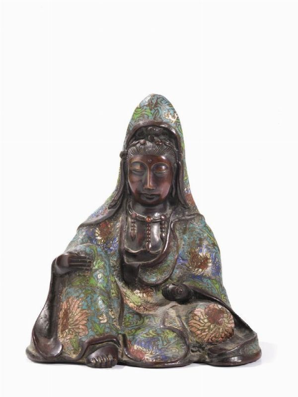 GUANYIN IN BRONZO, GIAPPONE, SEC. XIX