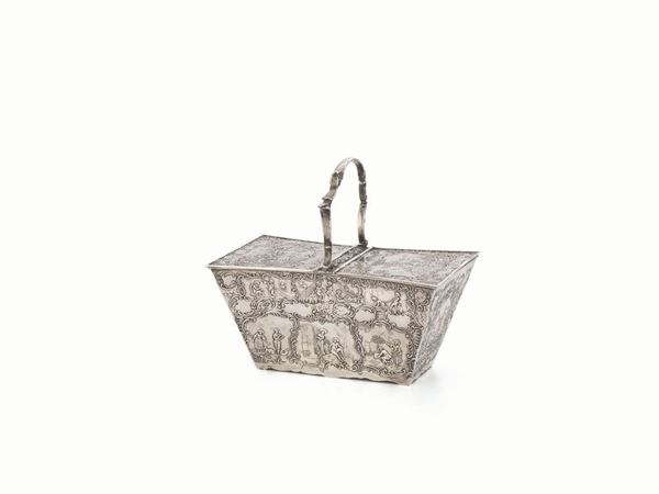CESTINO, FINE SECOLO XIX  - Asta interni - Poggio Bracciolini Casa d'Aste