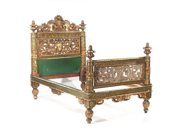 LETTO IN STILE SEICENTESCO, TOSCANA SECOLO XIX