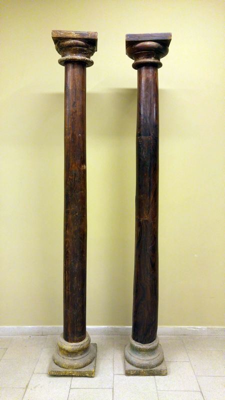 Coppia di colonne, sec. XVIII  - Asta interni - Poggio Bracciolini Casa d'Aste
