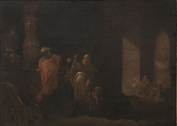 Maniera della pittura olandese del sec. XVII  - Asta interni - Poggio Bracciolini Casa d'Aste