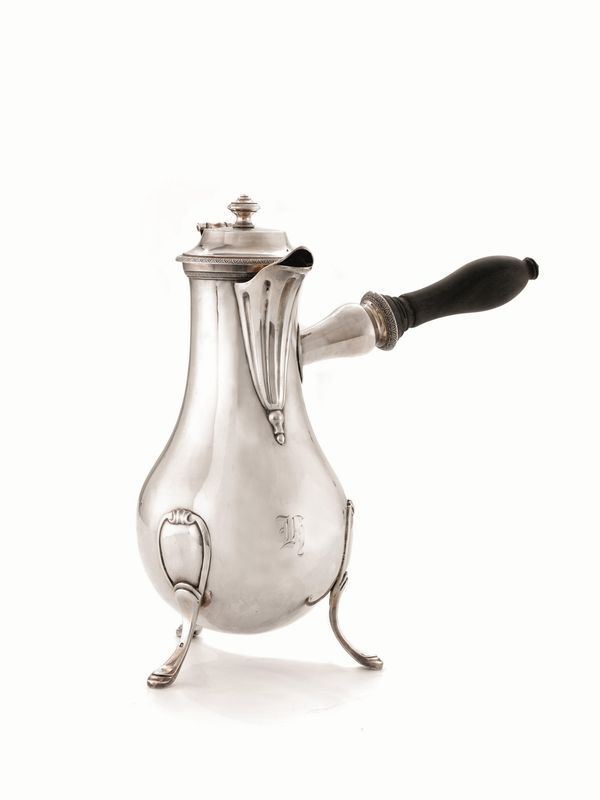 ELEGANTE CAFFETTIERA, PARIGI, 1789-1810, ARGENTIERE NICOLAS RICHARD MASSON