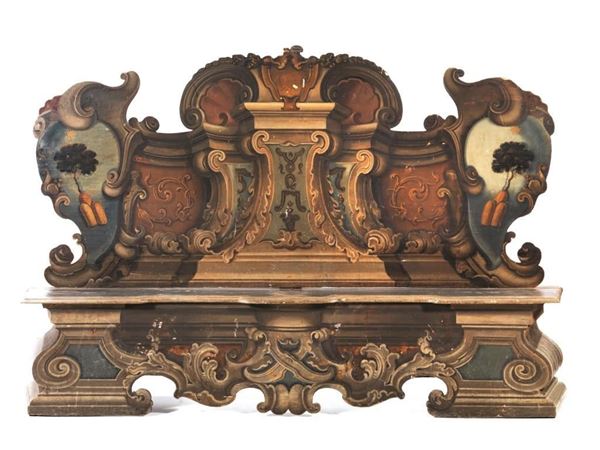 GRANDE PANCA, ITALIA SETTENTRIONALE, SEC. XIX  - Asta interni - Poggio Bracciolini Casa d'Aste