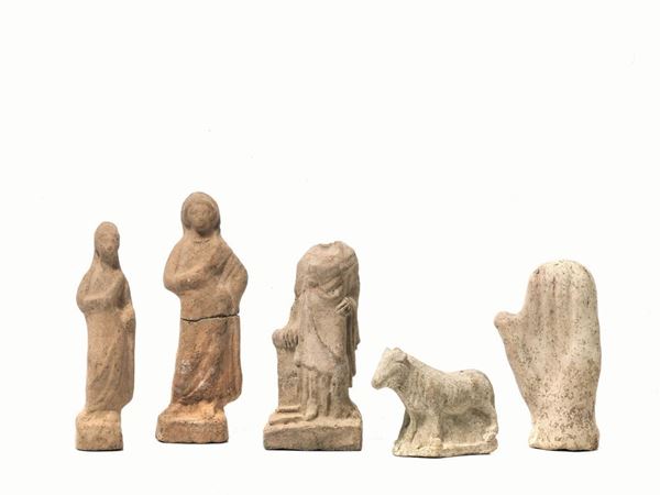 LOTTO DI STATUETTE VOTIVE, III SEC. A.C.