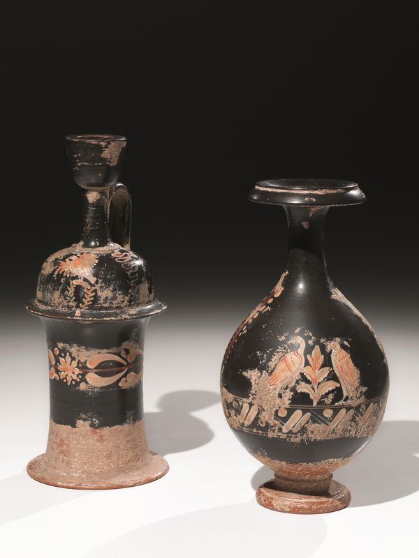 LEKYTHOS A ROCCHETTO E BOTTIGLIA NELLO STILE DI GNATHIA, IV-III SEC. A.C.
