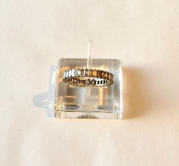 ANELLO, ETERNITY, IN ORO BIANCO