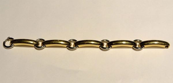 BRACCIALE IN ORO GIALLO E ORO BIANCO