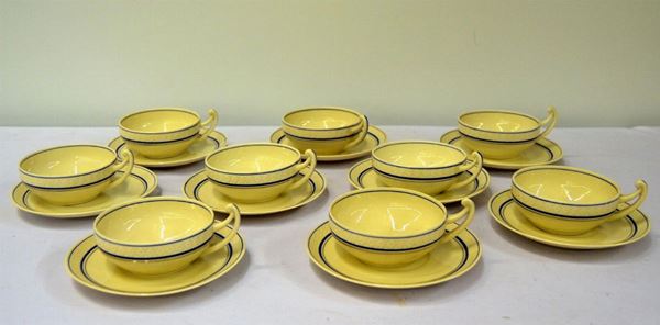 VENTITRE TAZZE E VENTICINQUE PIATTINI, SEC. XX  - Asta GIOIELLI, ARGENTI, ARREDI, DIPINTI - Poggio Bracciolini Casa d'Aste