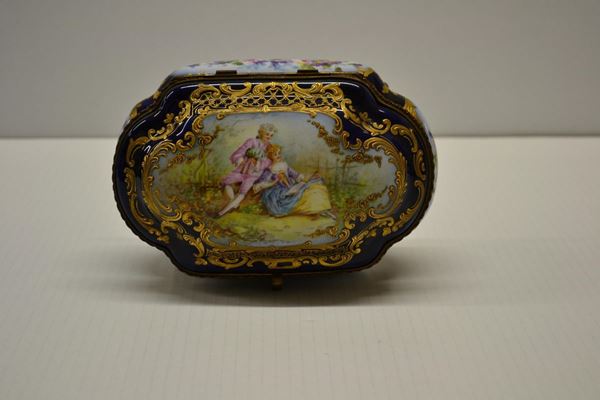 SCATOLA, MANIFATTURA DI SEVRES, META' SECOLO XIX