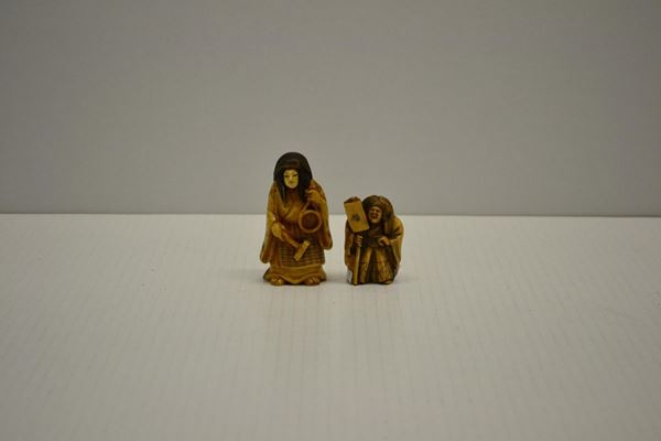 COPPIA DI NETSUKE, GIAPPONE, SECC. XIX-XX&nbsp;&nbsp;&nbsp;&nbsp;&nbsp;&nbsp;&nbsp;&nbsp;&nbsp;&nbsp;&nbsp;&nbsp;&nbsp;&nbsp;&nbsp;&nbsp;&nbsp;&nbsp;&nbsp;&nbsp;&nbsp;&nbsp;&nbsp;&nbsp;&nbsp;&nbsp;&nbsp;&nbsp;&nbsp;&nbsp;&nbsp;&nbsp;&nbsp;