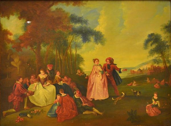 Seguace di Pater  - Asta GIOIELLI, ARGENTI, ARREDI, DIPINTI - Poggio Bracciolini Casa d'Aste