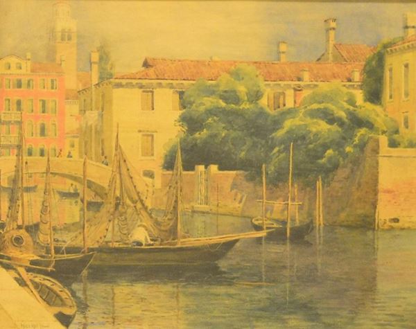 Scuola italiana, sec. XX  - Asta GIOIELLI, ARGENTI, ARREDI, DIPINTI - Poggio Bracciolini Casa d'Aste