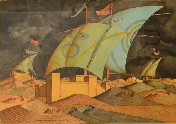 Gaetano Pompa  - Asta GIOIELLI, ARGENTI, ARREDI, DIPINTI - Poggio Bracciolini Casa d'Aste