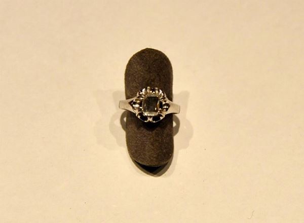 ANELLO IN ORO BIANCO E DIAMANTE