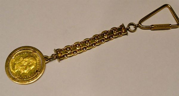 PORTACHIAVI IN ORO GIALLO