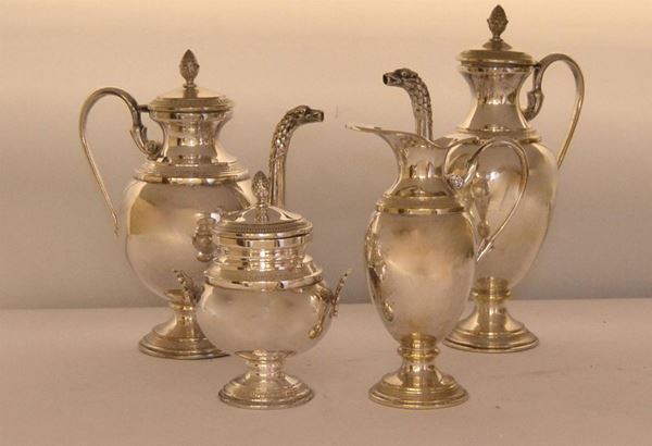 SERVITO DA TE' E CAFFE', SEC. XX  - Asta ANTIQUARIATO, COLLEZIONISMO, GIOIELLI - Poggio Bracciolini Casa d'Aste