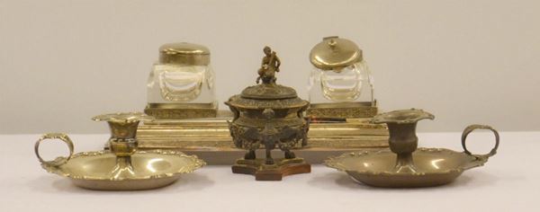 Calamaio, sec. XX, in sheffield, difetti  - Asta ANTIQUARIATO, COLLEZIONISMO, GIOIELLI - Poggio Bracciolini Casa d'Aste