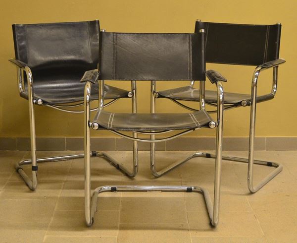 Quattro poltroncine, anni 80, manifattura Fasem,
