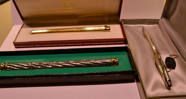 Tre penne biro                                                              - Asta DIPINTI  MOBILI  OGGETTI D'ARTE - Poggio Bracciolini Casa d'Aste