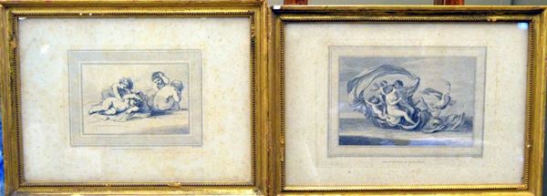 Due stampe, sec. XIX                                                        - Asta DIPINTI  MOBILI  OGGETTI D'ARTE - Poggio Bracciolini Casa d'Aste