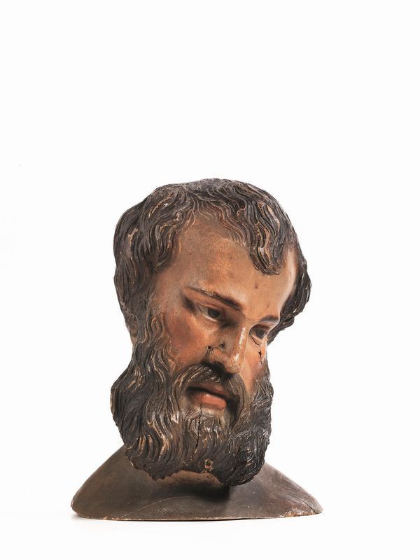 TESTA VIRILE, SECOLO XIX  - Asta INTERNI - Poggio Bracciolini Casa d'Aste