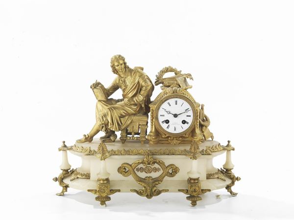 OROLOGIO DA TAVOLO, PARIGI, SECONDA META' SECOLO XIX