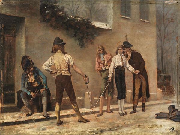 attribuito a Robert Thorburn  - Asta INTERNI - Poggio Bracciolini Casa d'Aste