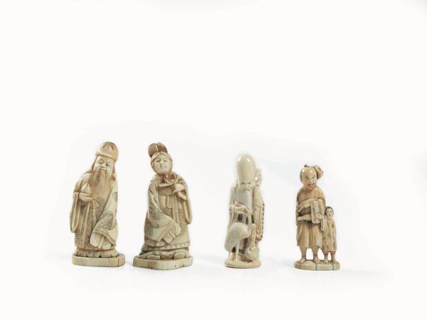 QUATTRO INTAGLI, GIAPPONE, SEC. XIX